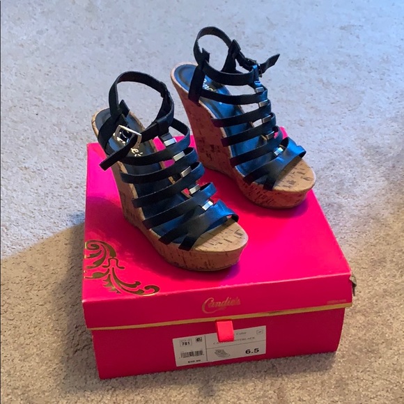 Candies Platform Wedges - Picture 1 of 4